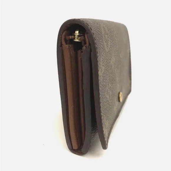 Authentic Louis Vuitton Monogram Porte Monnaie Billets Tresor Billfold Wallet - Picture 3 of 9